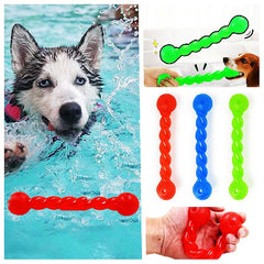 Dog Chew Twist Stick TPR Toys Tough Dog Grinding Teeth Toys