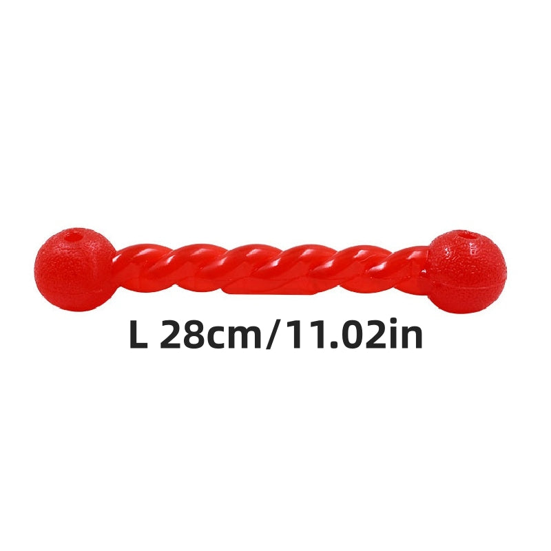 Dog Chew Twist Stick TPR Toys Tough Dog Grinding Teeth Toys