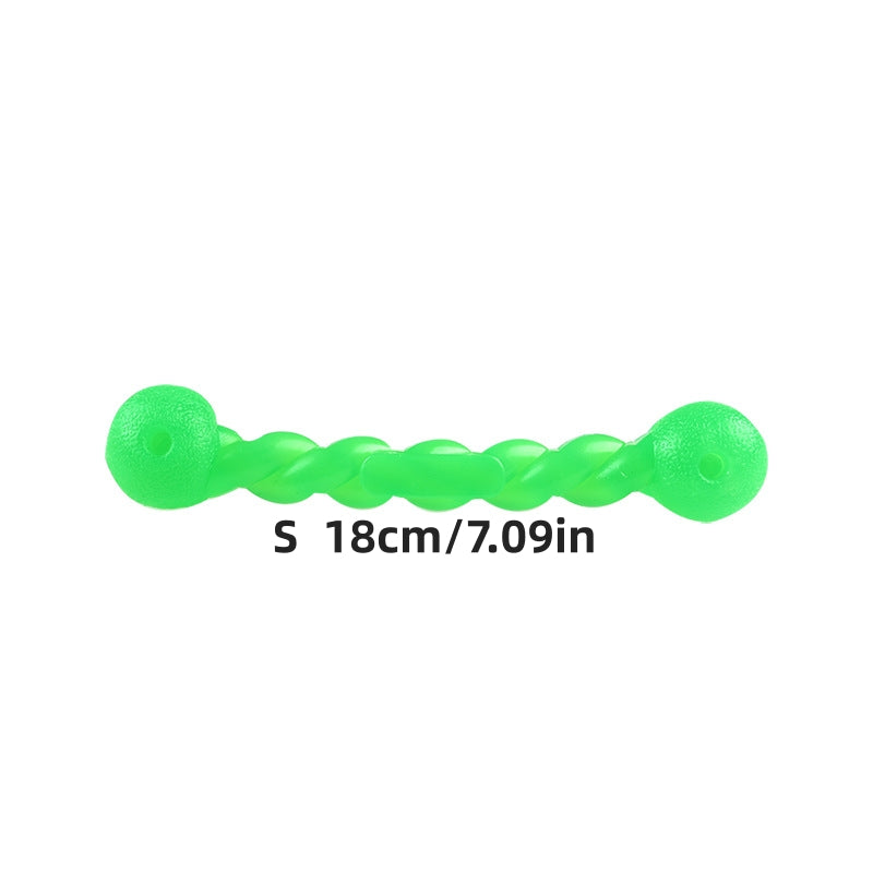 Dog Chew Twist Stick TPR Toys Tough Dog Grinding Teeth Toys