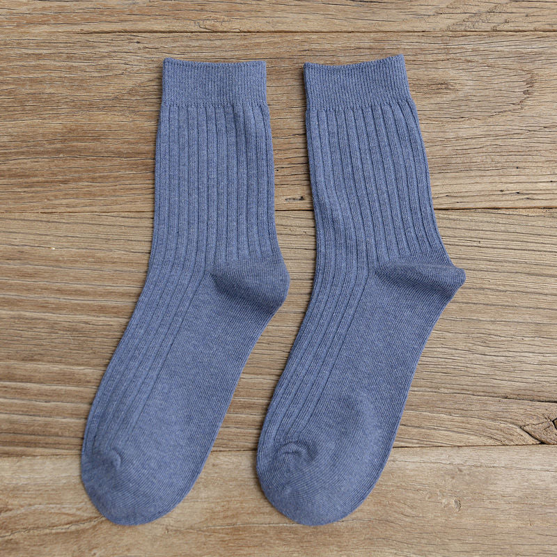 5 Pairs Men's Breathable Mid Tube Sports Socks