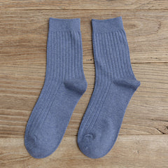 5 Pairs Men's Breathable Mid Tube Sports Socks