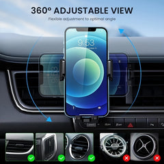 360 Rotatable Car Phone Holder Securely Holds Your Phone