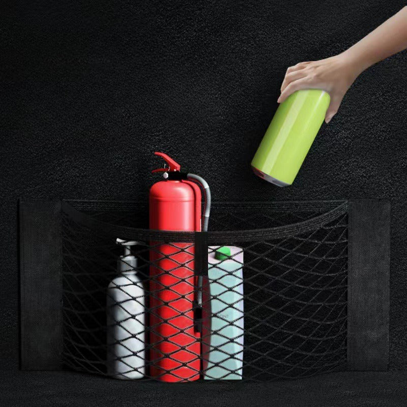 Double Layer Storage Net Bag Cabinet Door Garbage Bag Net Bag