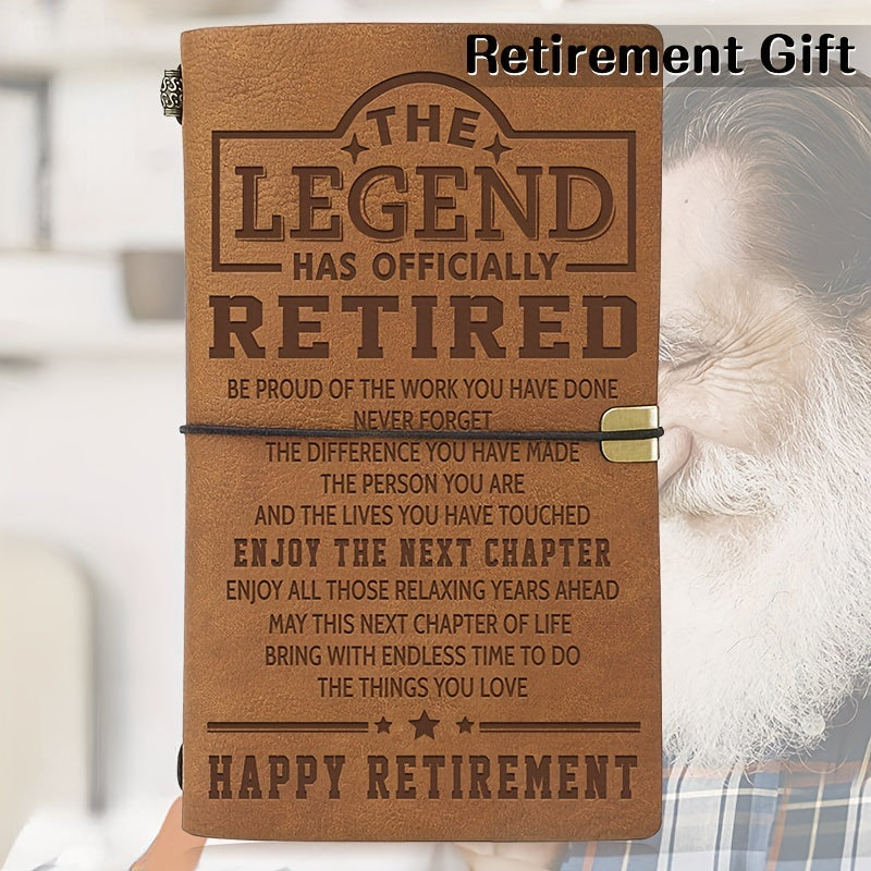 Retirement Journal Gift Leather Travel Notebook
