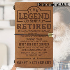 Retirement Journal Gift Leather Travel Notebook