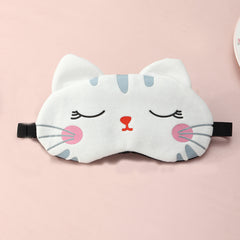 Cartoon Cat Sleep Eye Mask for Travel Rest Office