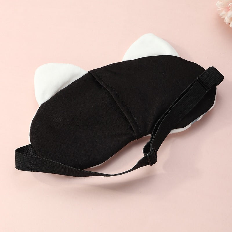 Cartoon Cat Sleep Eye Mask for Travel Rest Office