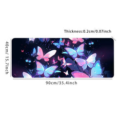 Butterfly Pattern Non-slip Mouse Pad Desk Mat for Office