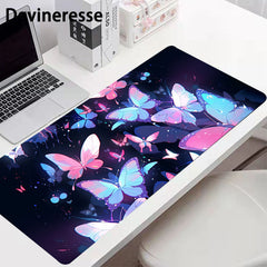 Butterfly Pattern Non-slip Mouse Pad Desk Mat for Office