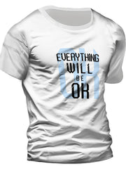 Everything Will Be Ok 3D Digital Print Men's Graphic Tee Short Sleeve Top