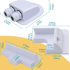 Adjustable Solar Panel Mounting Brackets Set