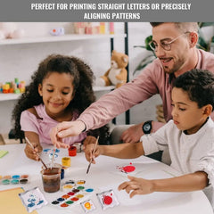 3pcs Clear Acrylic Stamp Block Kit With Grid Lines for Perfect Stamped Images