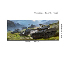 Oversized Thickened Esports Tank Battle Keyboard Desk Pad