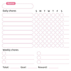 Magnetic Whiteboard Reward and Chore Chart Set