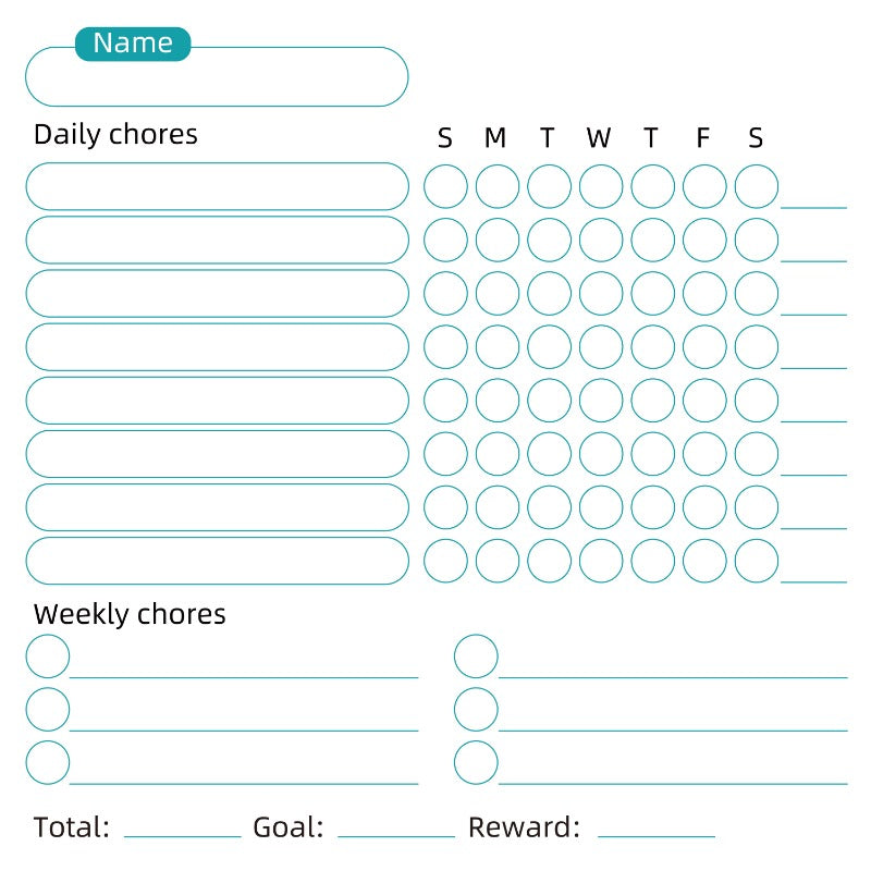 Magnetic Whiteboard Reward and Chore Chart Set