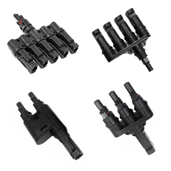 MC4 Cable Coupler 5 in 1 T Type Parallel Connection
