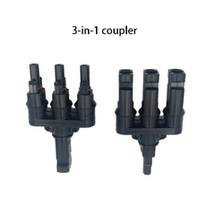 MC4 Cable Coupler 5 in 1 T Type Parallel Connection
