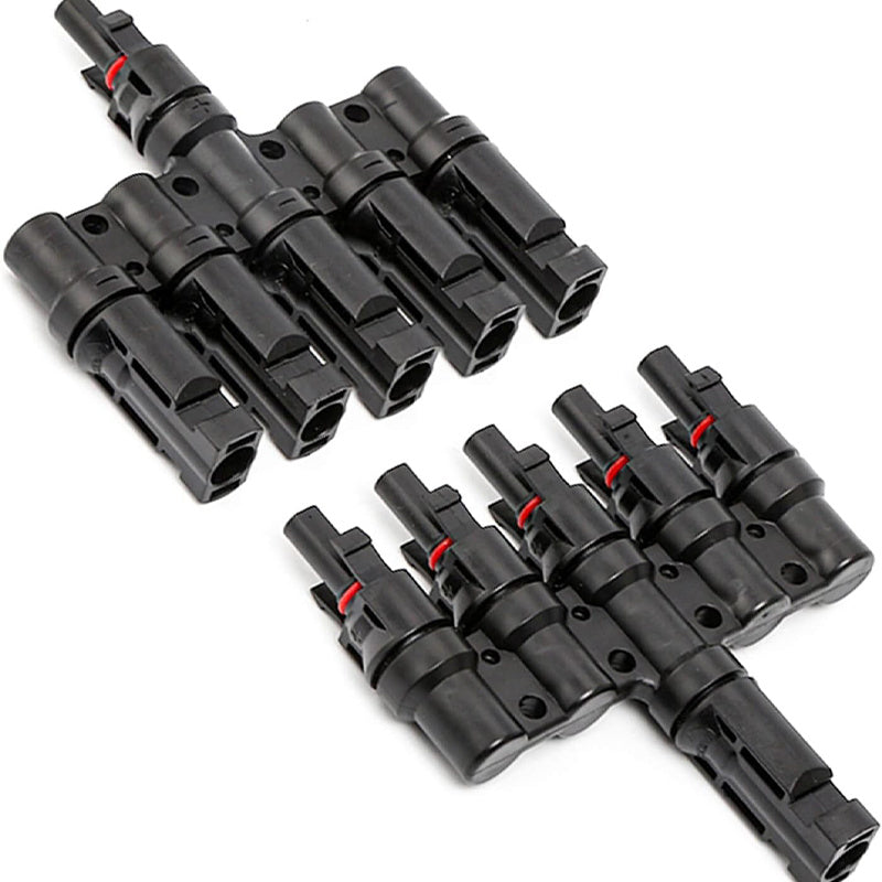 MC4 Cable Coupler 5 in 1 T Type Parallel Connection