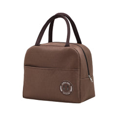 Insulated Canvas Lunch Bag Portable Food Storage Outdoor Picnic Tote