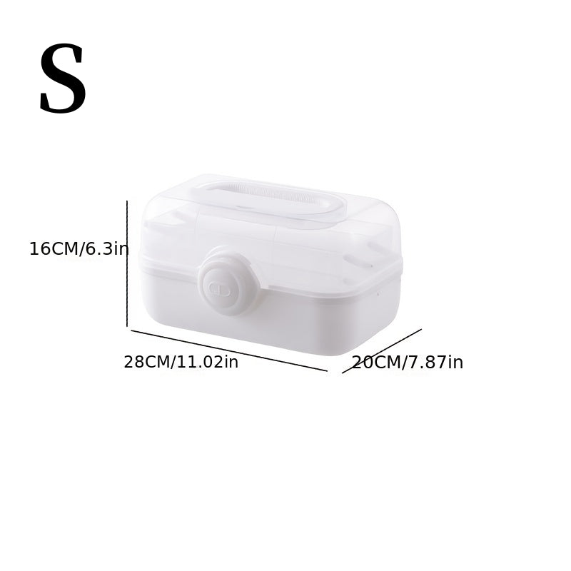 1pc Portable Medicine Storage Box Lightweight Household Emergency Handbag