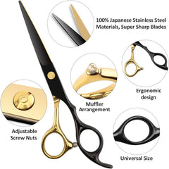 Professional Hair Cutting Scissors Shears Golden Haircut Scissors