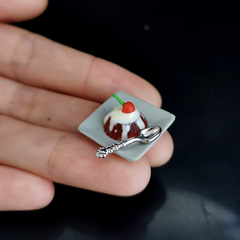 1:12 Doll House Food Toy Mini Pudding Ornaments