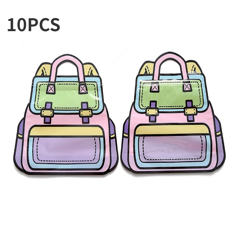 10pcs Creative Cookie Candy Bags for Party Decoration
