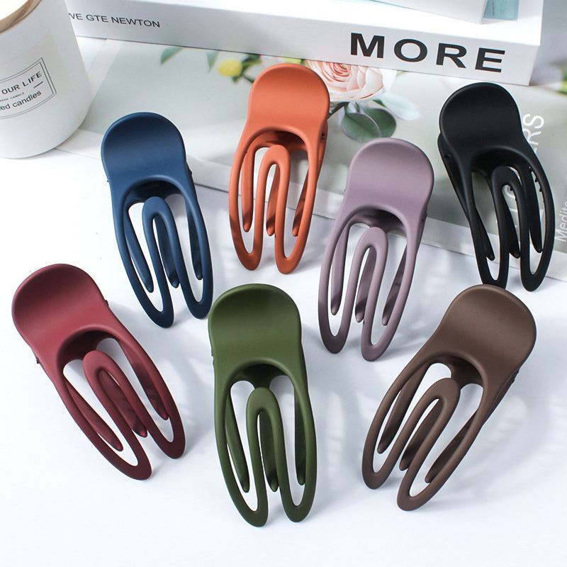 Frosted Gripper Duckbill Clip For Women's Hair