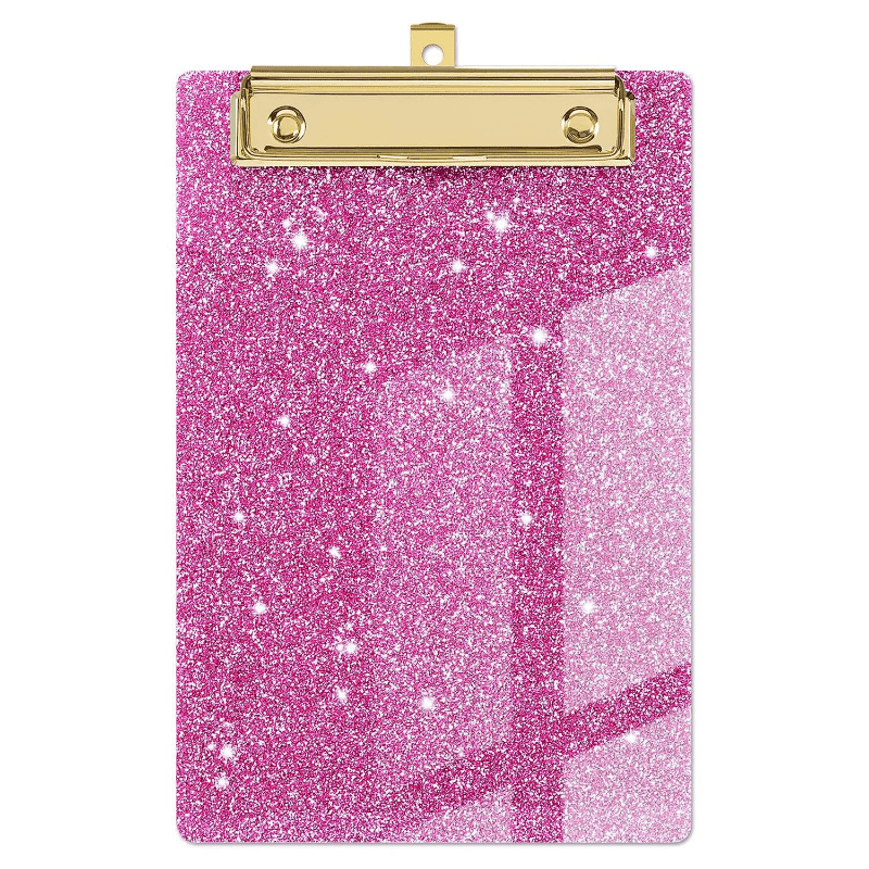 Glitter Acrylic Clipboard for Office School Use