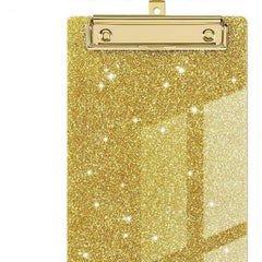 Glitter Acrylic Clipboard for Office School Use