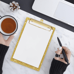 Glitter Acrylic Clipboard for Office School Use