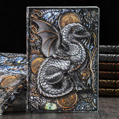 Vintage Dragon A5 Embossed Journal Dinosaur Notepad Travel Planner