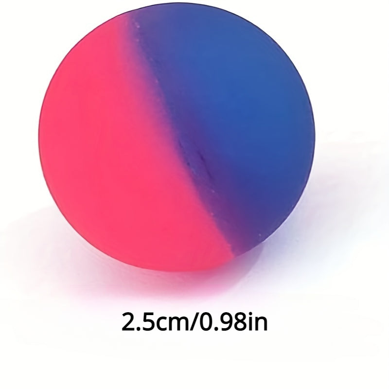 10Pcs Rainbow Bouncy Balls Party Favors & Halloween Gift
