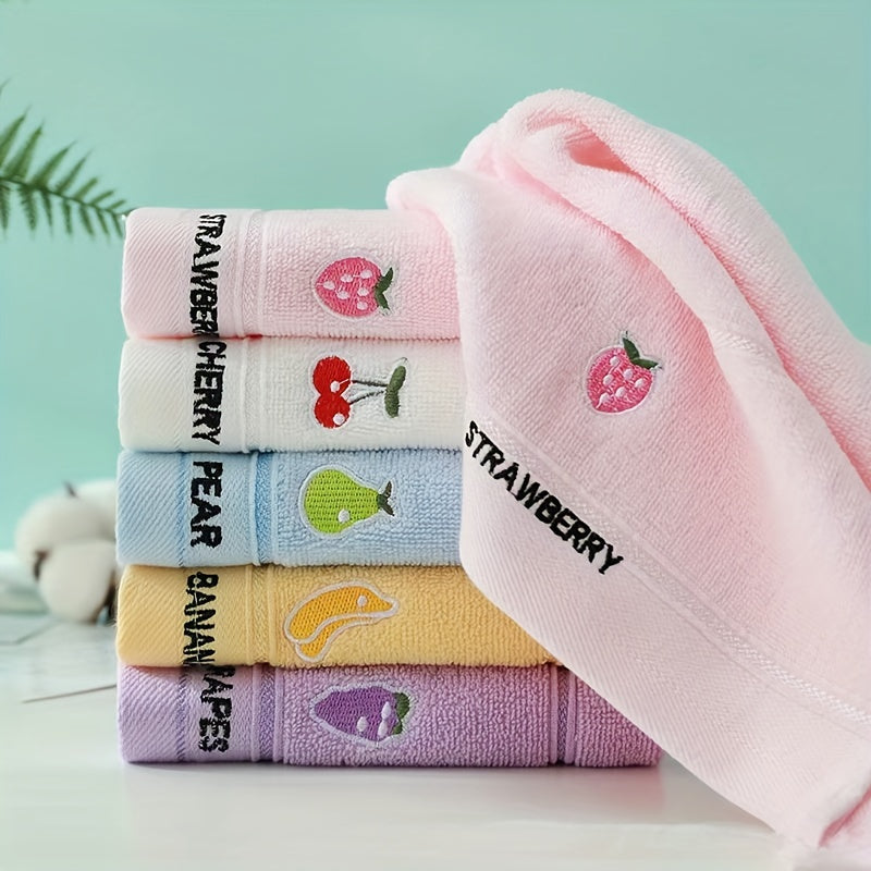 Cotton Fruit Pattern Towel Soft Absorbent Bath Towel