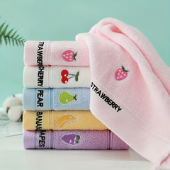 Cotton Fruit Pattern Towel Soft Absorbent Bath Towel