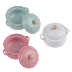 1pc Dollhouse Mini Metal Cooking Stockpot Dollhouse Cookware Mini Candy Stockpot
