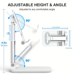 Adjustable Foldable Mobile Phone Tablet Stand for Android Smartphone & Tablets