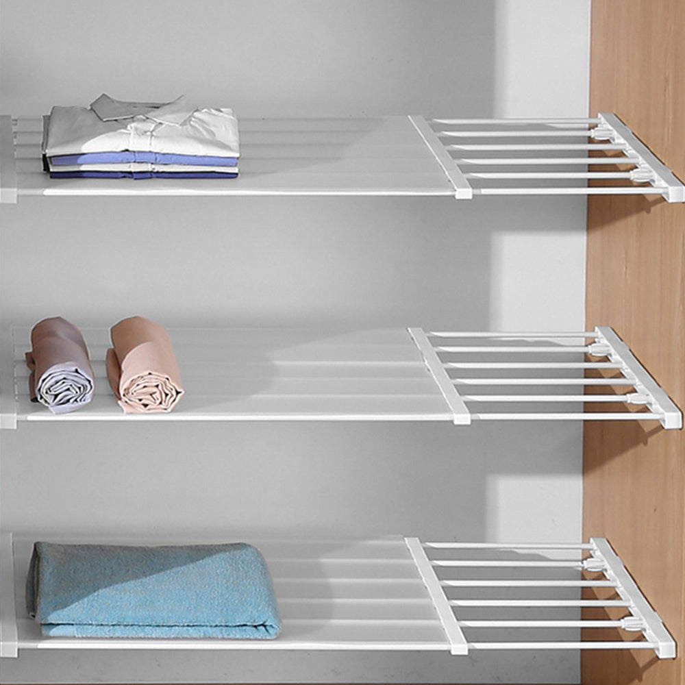 Adjustable Wardrobe Closet Organizer Clothes Storage Shelves