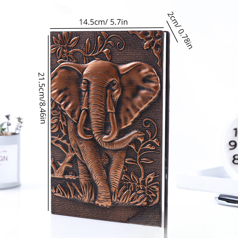 European Embossed Vintage Notebook PU Tourist Souvenir Gift