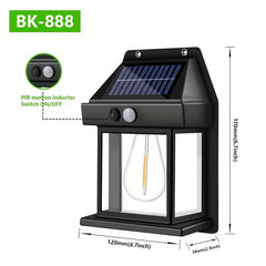 Solar Wall Lamp Motion Sensor Long Lighting IP65 Waterproof