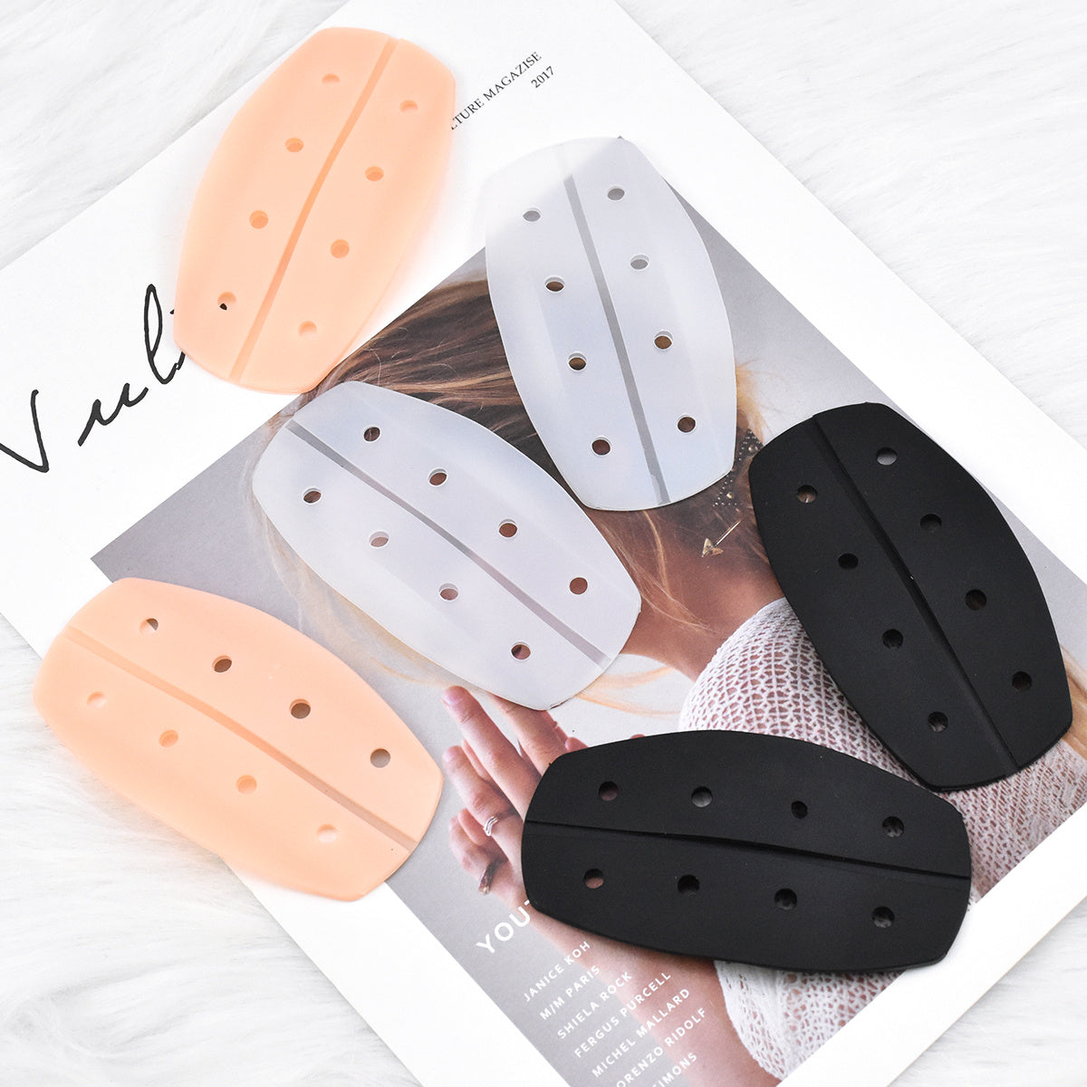 3 Pairs Silicone Shoulder Pads Adhesive Bra Strap Cushions Women's Lingerie