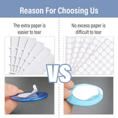 100pcs Fire Paint Seal Double-sided Adhesive Paste Strong Sticker
