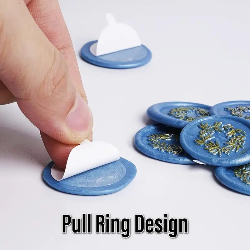 100pcs Fire Paint Seal Double-sided Adhesive Paste Strong Sticker