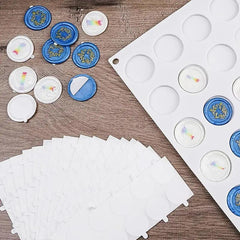 100pcs Fire Paint Seal Double-sided Adhesive Paste Strong Sticker
