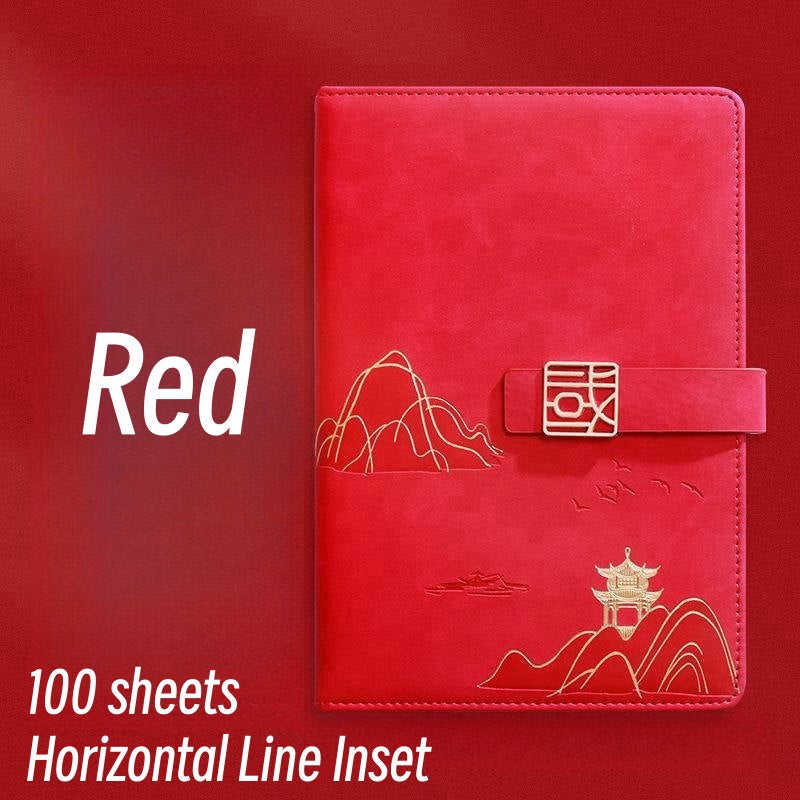 Vintage Business Office Notebook Horizontal Line 100 Sheets