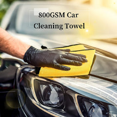 12pcs Thick Fiber Cleaning Towel Car Detail Cloth Car Drying Polishing Wax
