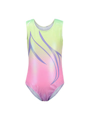 Girls Sleeveless Gymnastics Suit Stretchy Dance Training 1 Piece