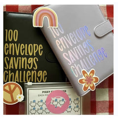 A5 Savings Booklet Notebook Light Yellow Storage Album
