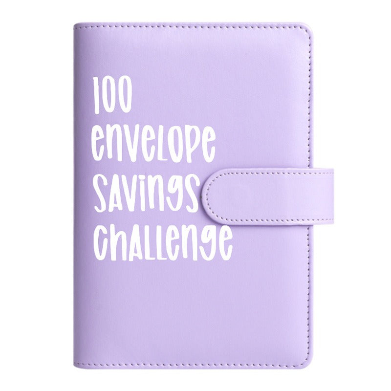 A5 Savings Booklet Notebook Light Yellow Storage Album