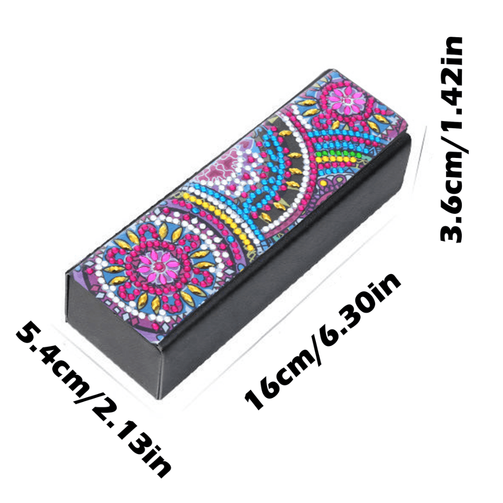 5D Diamond Painting Glasses Box DIY Embroidery Kit 16 5 3 1pc